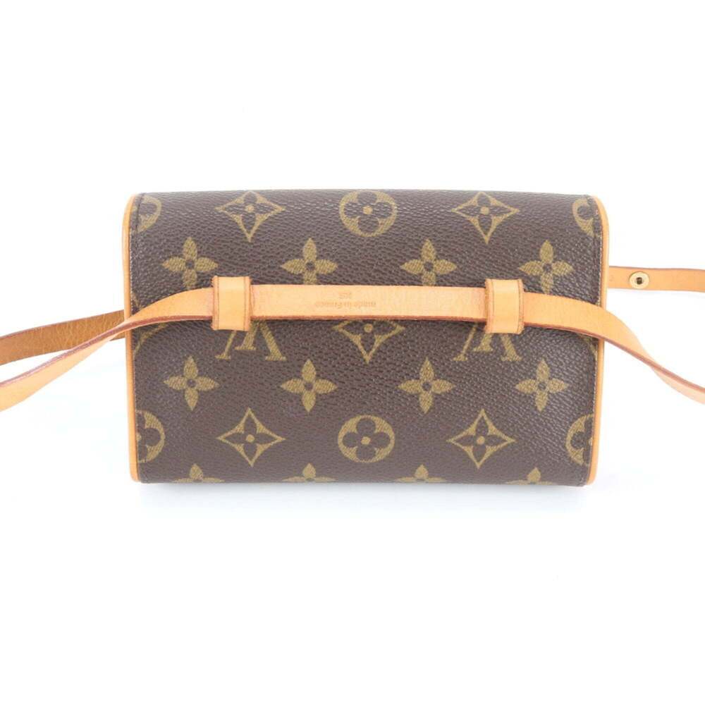 LOUIS VUITTON Brown Monogram Leather Pochette Mini Bag - Picture 2 of 13